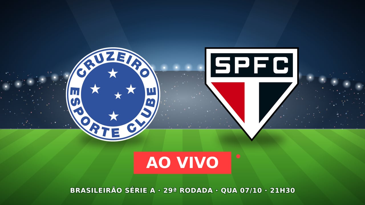 Cruzeiro x São Paulo ao vivo, Brasileirão Série A