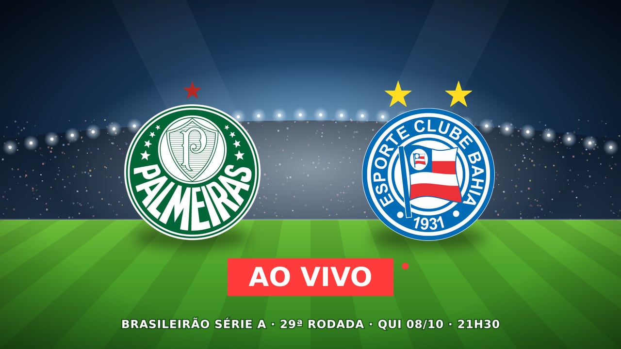 Palmeiras x Bahia ao vivo, Brasileirão Série A